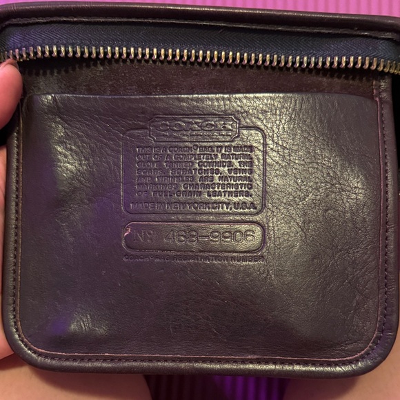 Vintage Leather Coach Slim Clutch Large (Dark Brown) - Picture 2 of 7